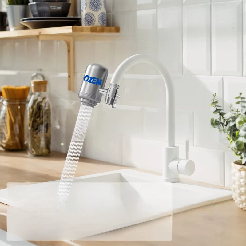 Filtre robinet Acier inoxydable + 4 cartouches